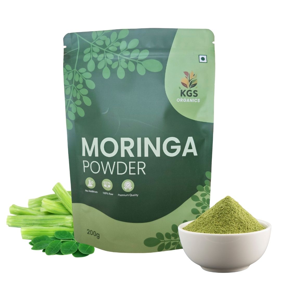 KGS Organics Moringa Powder 200g | Superfood for Daily Nutrition