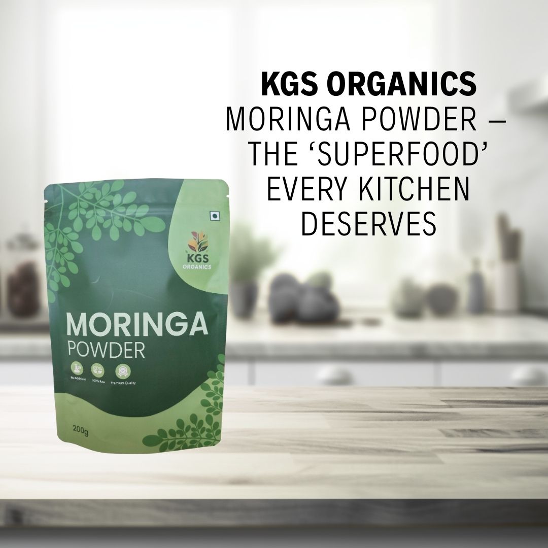 KGS Organics Moringa Powder 200g | Superfood for Daily Nutrition