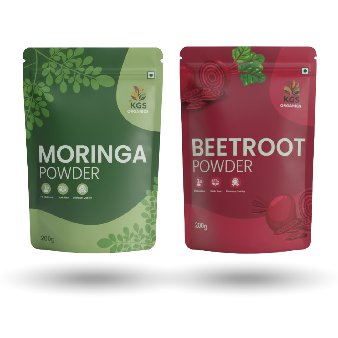 Beetroot & Moringa Powder Combo Pack (200g + 200g)